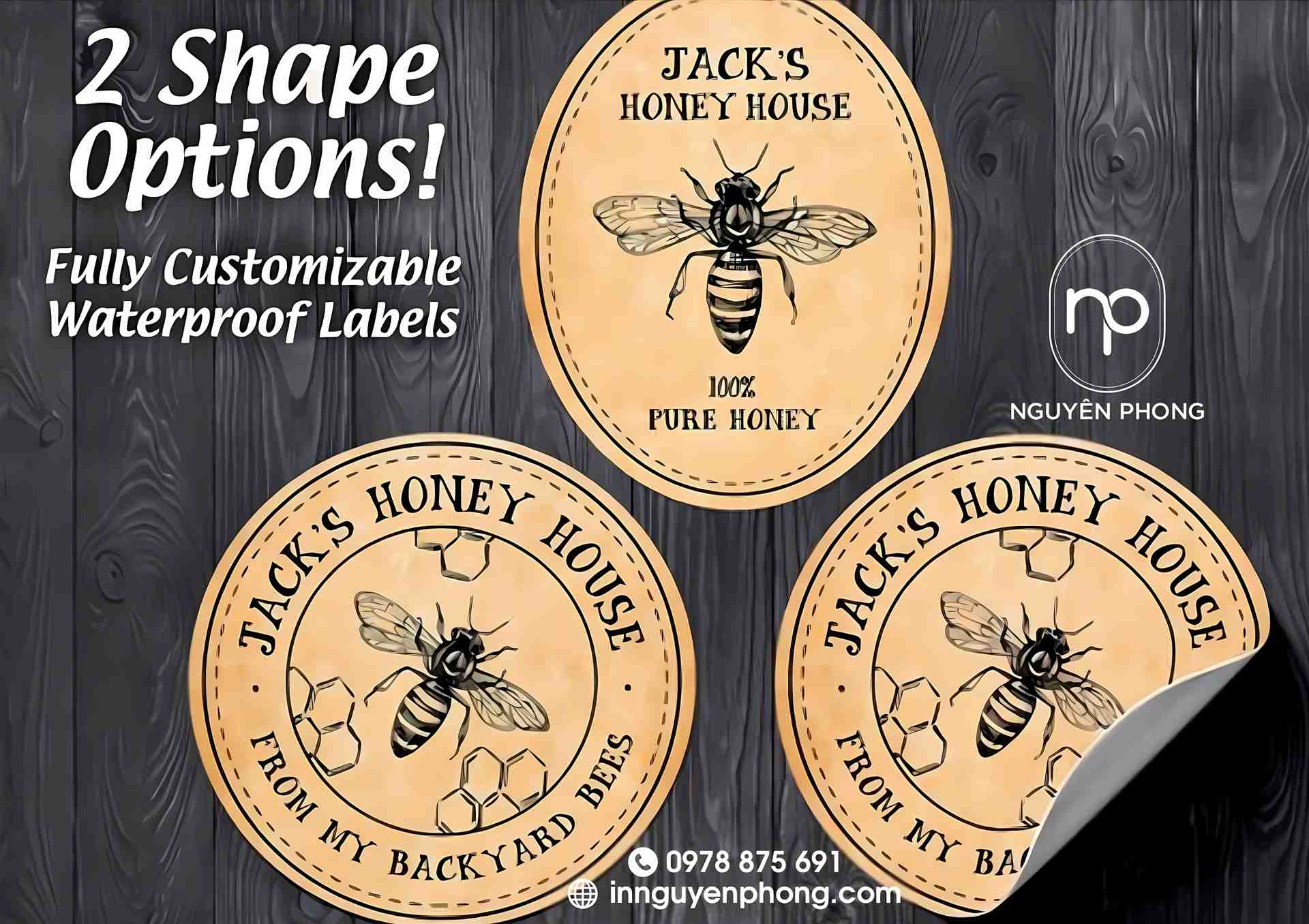 In decal giấy theo yêu cầu tại Xưởng in Nguyên Phong